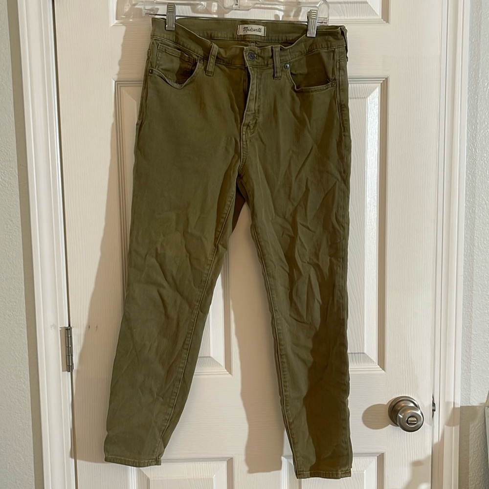 Madewell 9” high riser skinny crop size 30